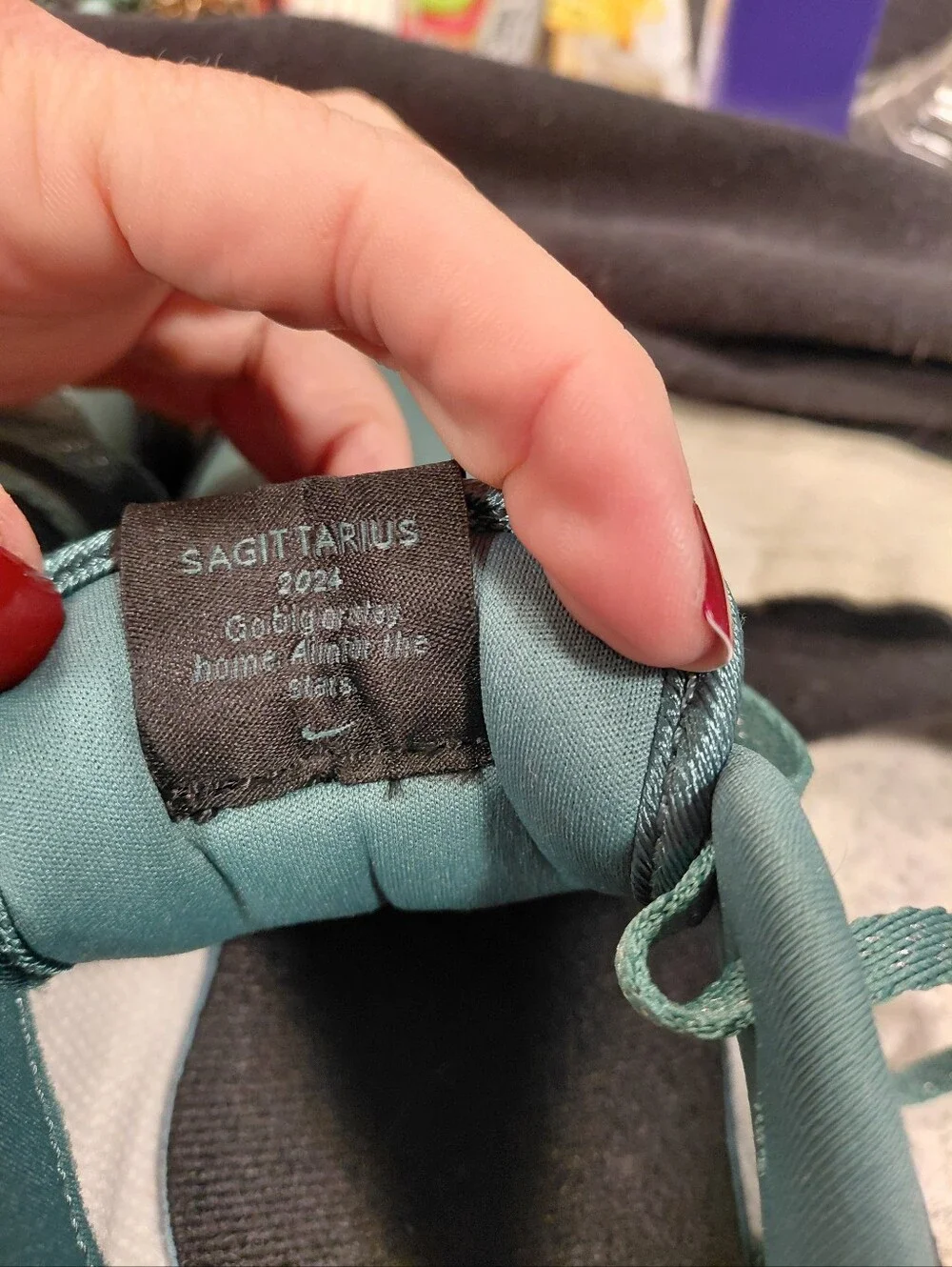 Nike Women's Sneakers in Teal and Black